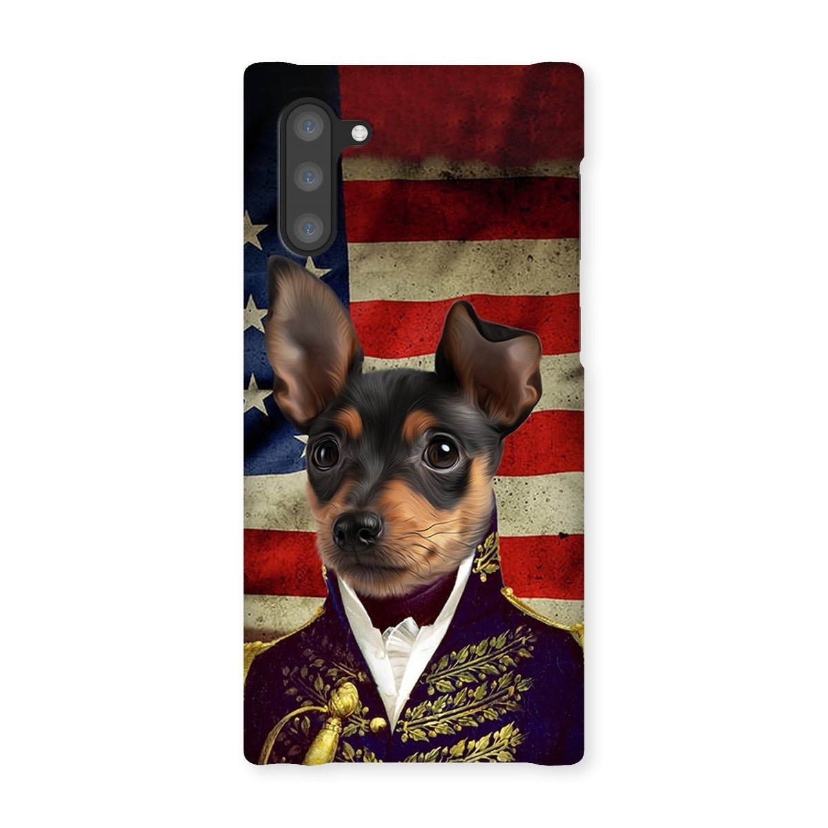 The General - USA Flag Edition: Custom Pet Phone Case - Paw & Glory - Dog Portraits - Pet Portraits