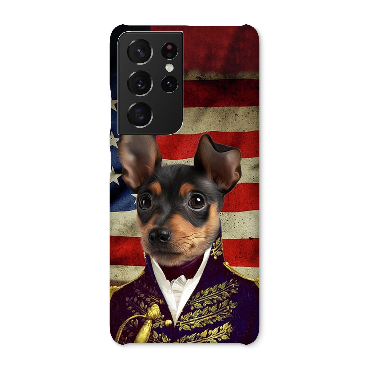 Pet Portraits | The General - USA Flag Edition: Custom Pet Phone Case | Paw & Glory
