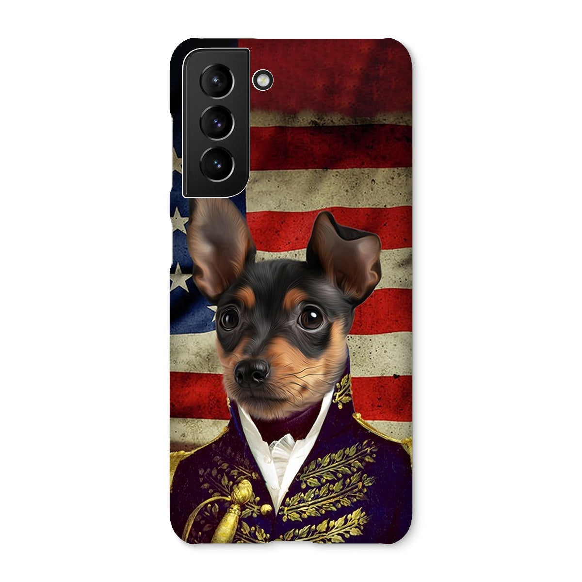 Pet Portraits | The General - USA Flag Edition: Custom Pet Phone Case | Paw & Glory