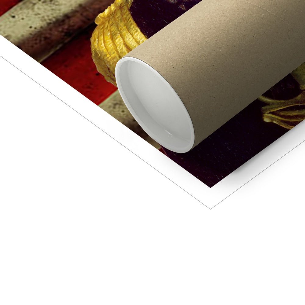 Pet Portraits | The General USA Flag Edition: Custom Pet Poster | Paw & Glory