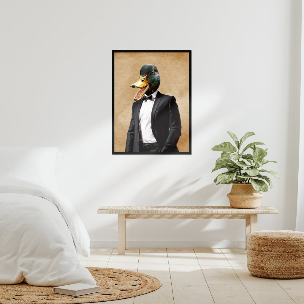 Pet Portraits | The Gentleman: Animal Art Framed Portrait | Paw & Glory