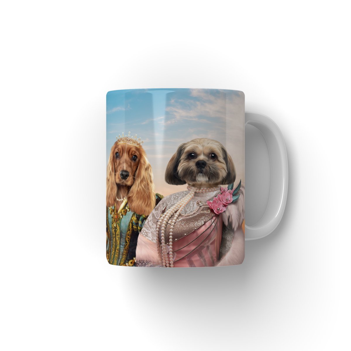 Pet Portraits | The Girlfriends: Custom Pet Coffee Mug | Paw & Glory