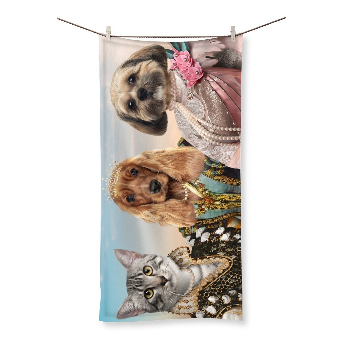 The Girlfriends: Custom Pet Towel - Paw & Glory - Dog Portraits - Pet Portraits