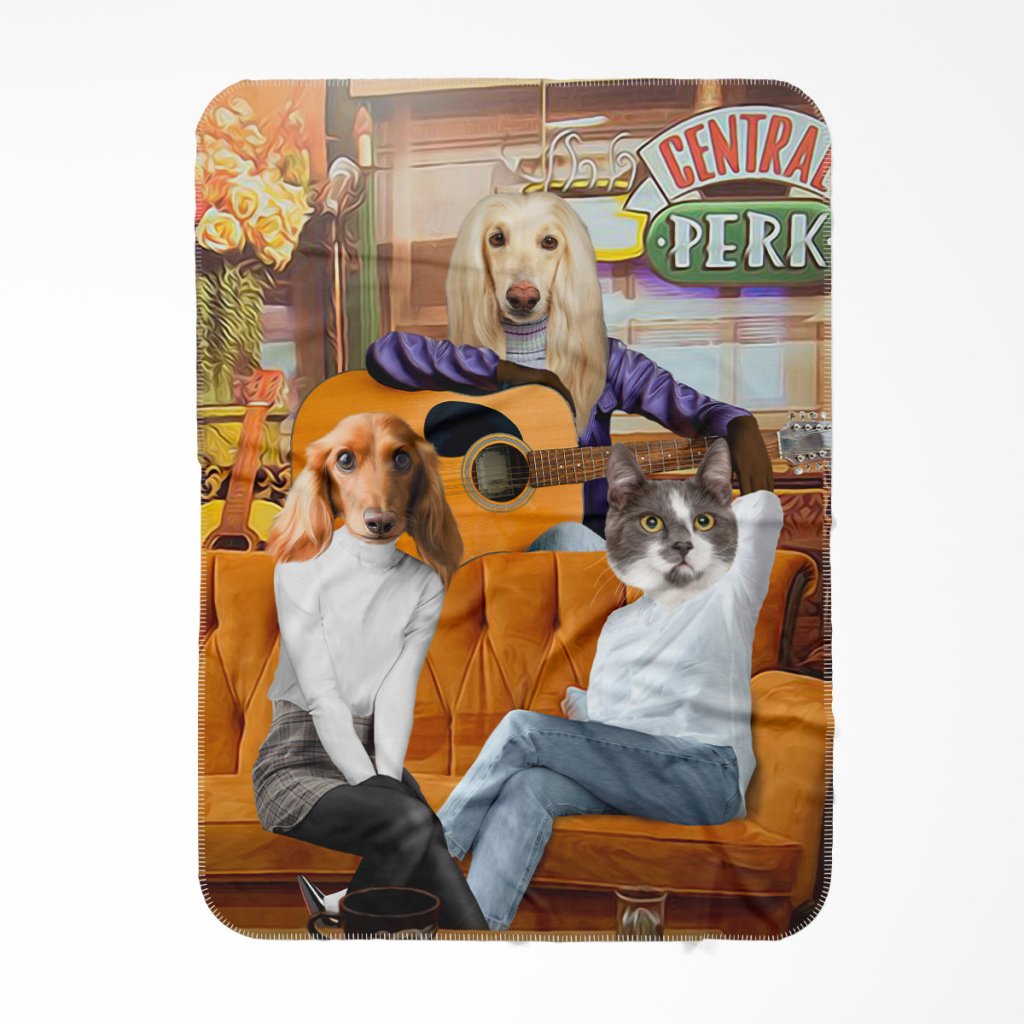 Pet Portraits | The Girls (Friends Inspired): Custom Pet Blanket | Paw & Glory