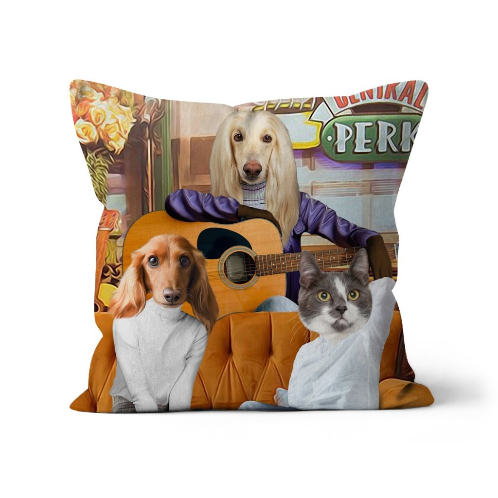 The Girls (Friends Inspired): Custom Pet Pillow - Paw & Glory - Dog Portraits - Pet Portraits