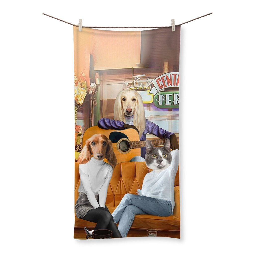 Coffee House Girls Custom Pet Towel | Custom Pet Portrait | Paw & Glory