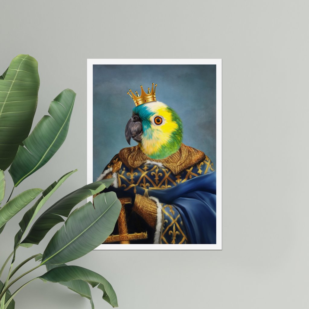 Pet Portraits | The Golden King: Animal Art Poster | Paw & Glory