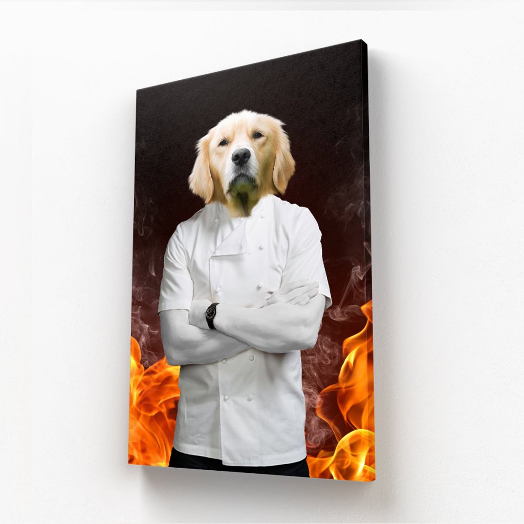 Pet Portraits | The Gordon Ramsey: Custom Pet Canvas | Paw & Glory
