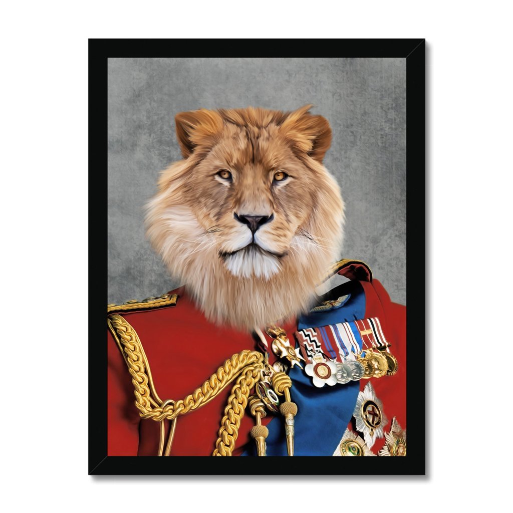 Pet Portraits | The Governor: Animal Art Framed Portrait | Paw & Glory