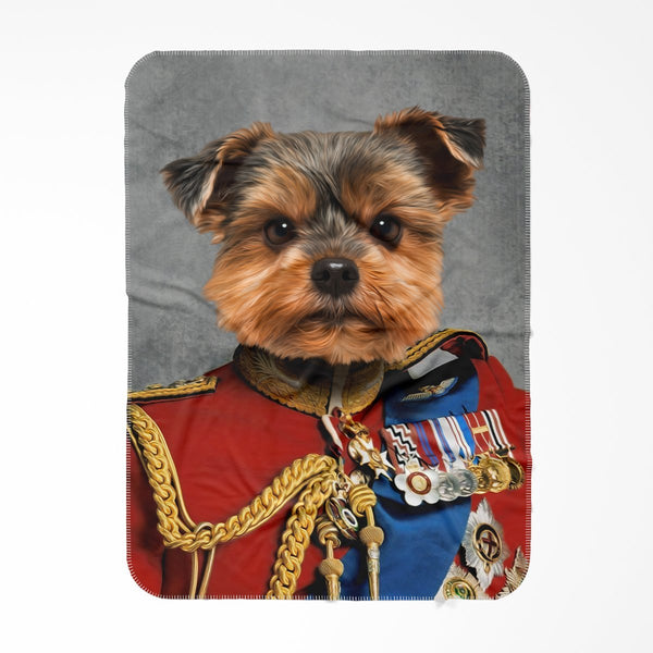 The Governor: Custom Pet Blanket | royal pet portrait | Paw & Glory