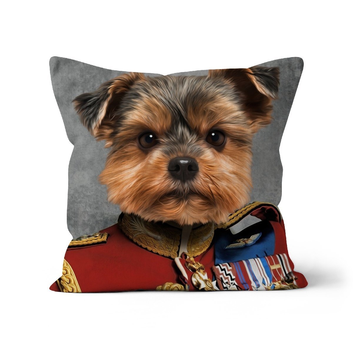 Pet Portraits | The Governor: Custom Pet Pillow | Paw & Glory