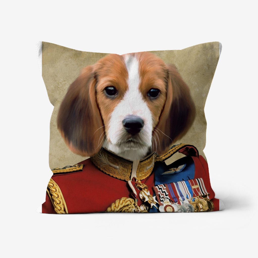 Pet Portraits | The Governor: Custom Pet Pillow | Paw & Glory