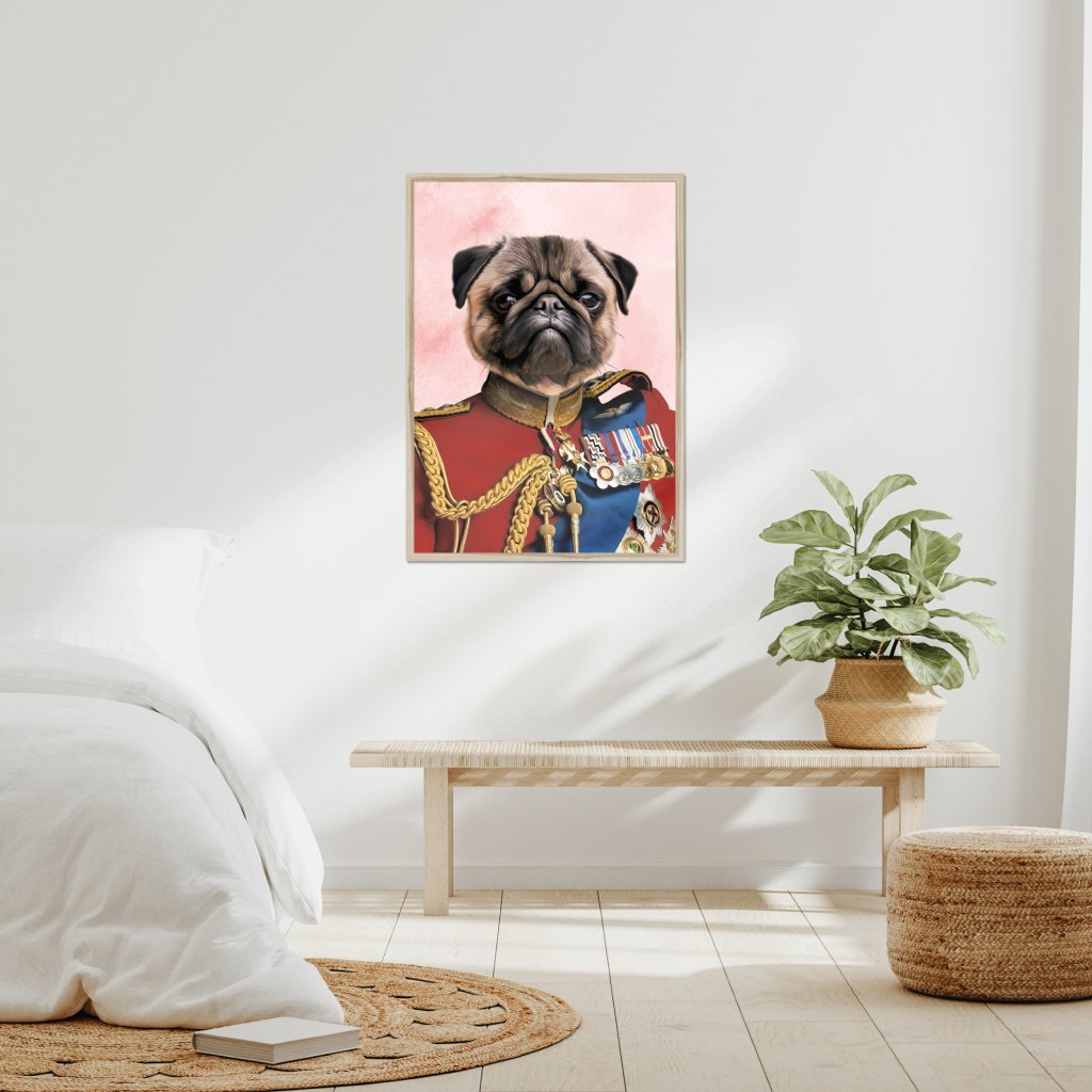 The Governor: Custom Pet Portrait - Paw & Glory - Dog Portraits - Pet Portraits