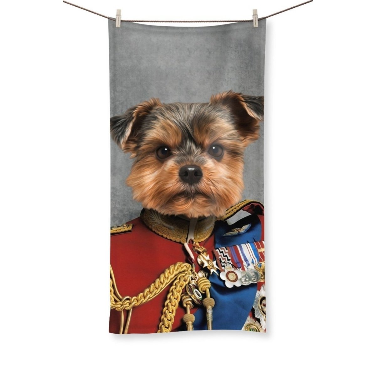 Pet Portraits | The Governor: Custom Pet Towel | Paw & Glory