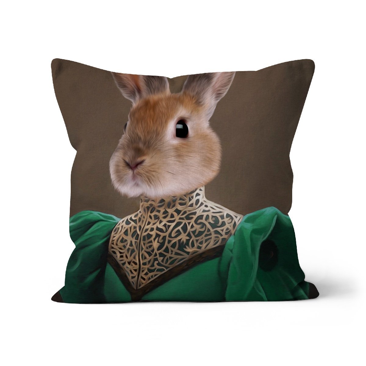 Pet Portraits | The Grand Dame: Custom Pet Pillow | Paw & Glory
