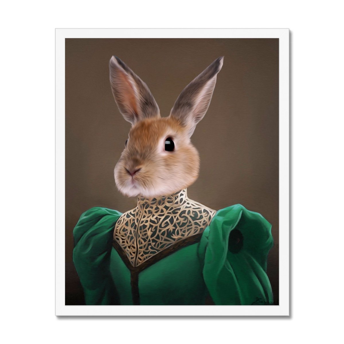 The Grand Dame: Custom Pet Portrait | custom pet portrait | Paw & Glory