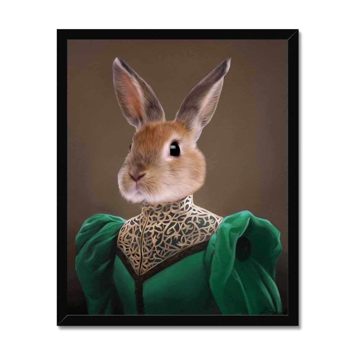 Pet Portraits | The Grand Dame: Custom Pet Portrait | Paw & Glory