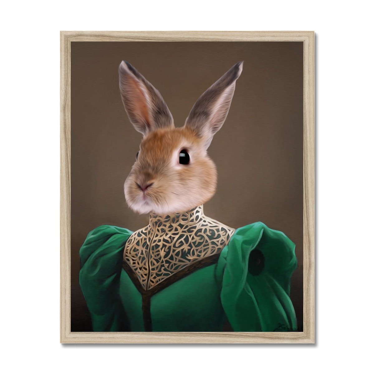 The Grand Dame: Custom Pet Portrait | custom pet portrait | Paw & Glory