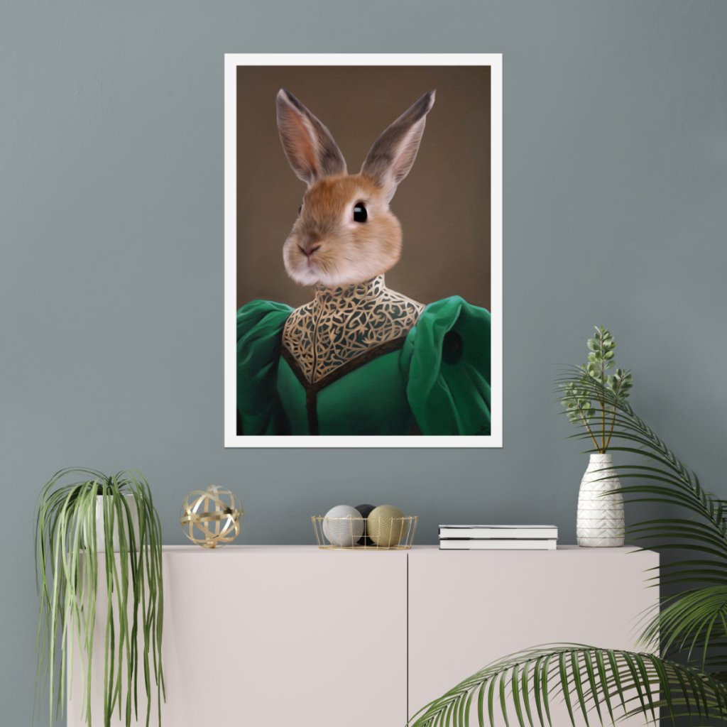 Pet Portraits | The Grand Dame: Custom Pet Poster | Paw & Glory