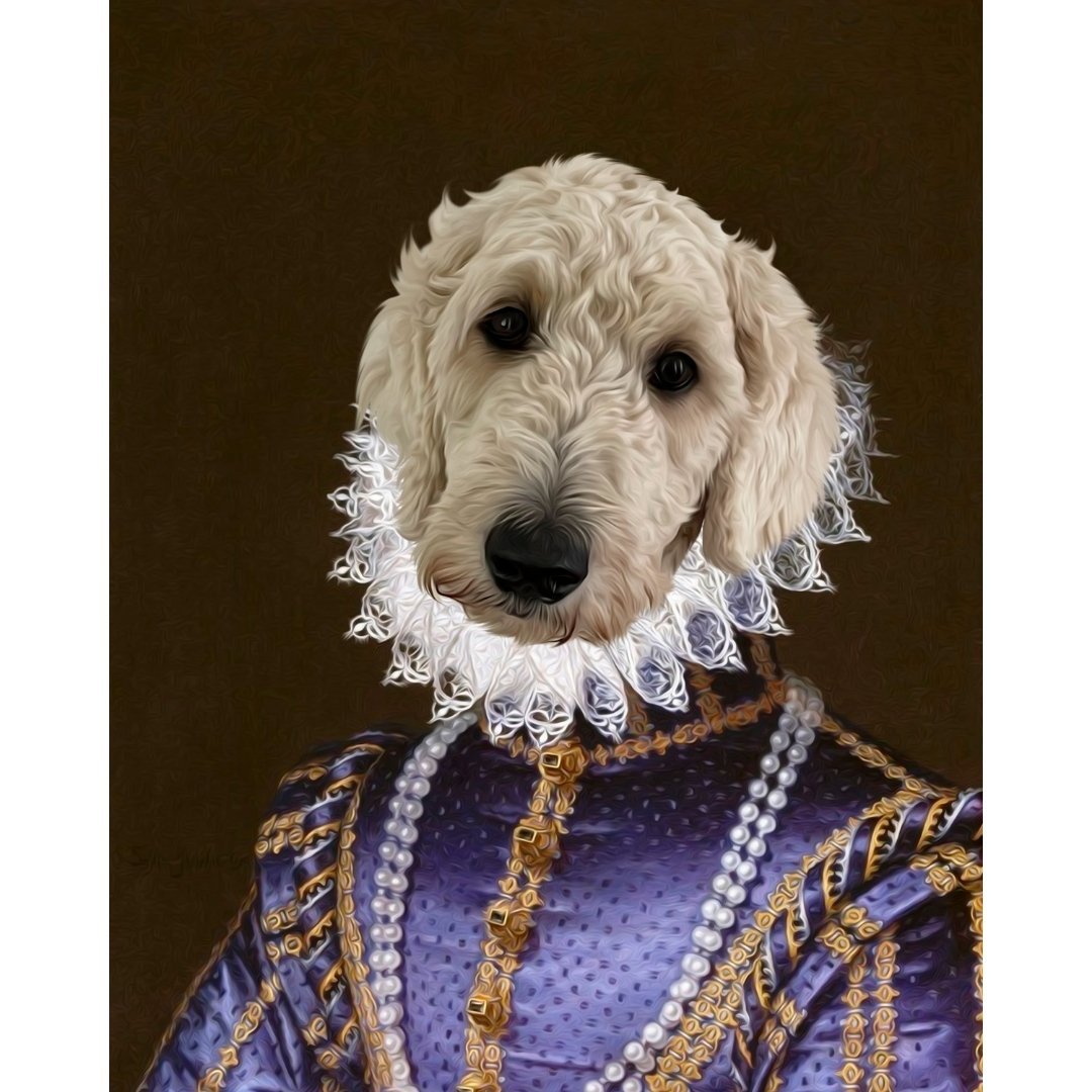 Pet Portraits | The Grand Duchess: Custom Digital Download Pet Portrait | Paw & Glory