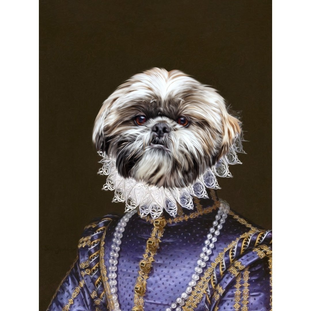 Pet Portraits | The Grand Duchess: Custom Digital Download Pet Portrait | Paw & Glory