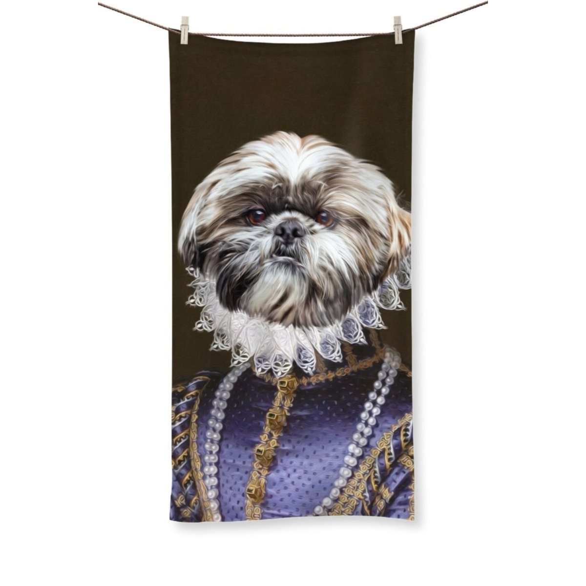 The Grand Duchess: Custom Pet Towel - Paw & Glory - Dog Portraits - Pet Portraits