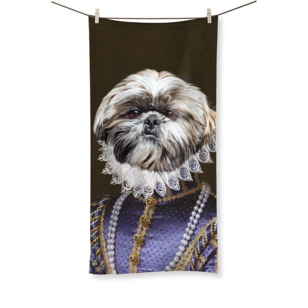 The Grand Duchess: Custom Pet Towel | royal pet portrait | Paw & Glory