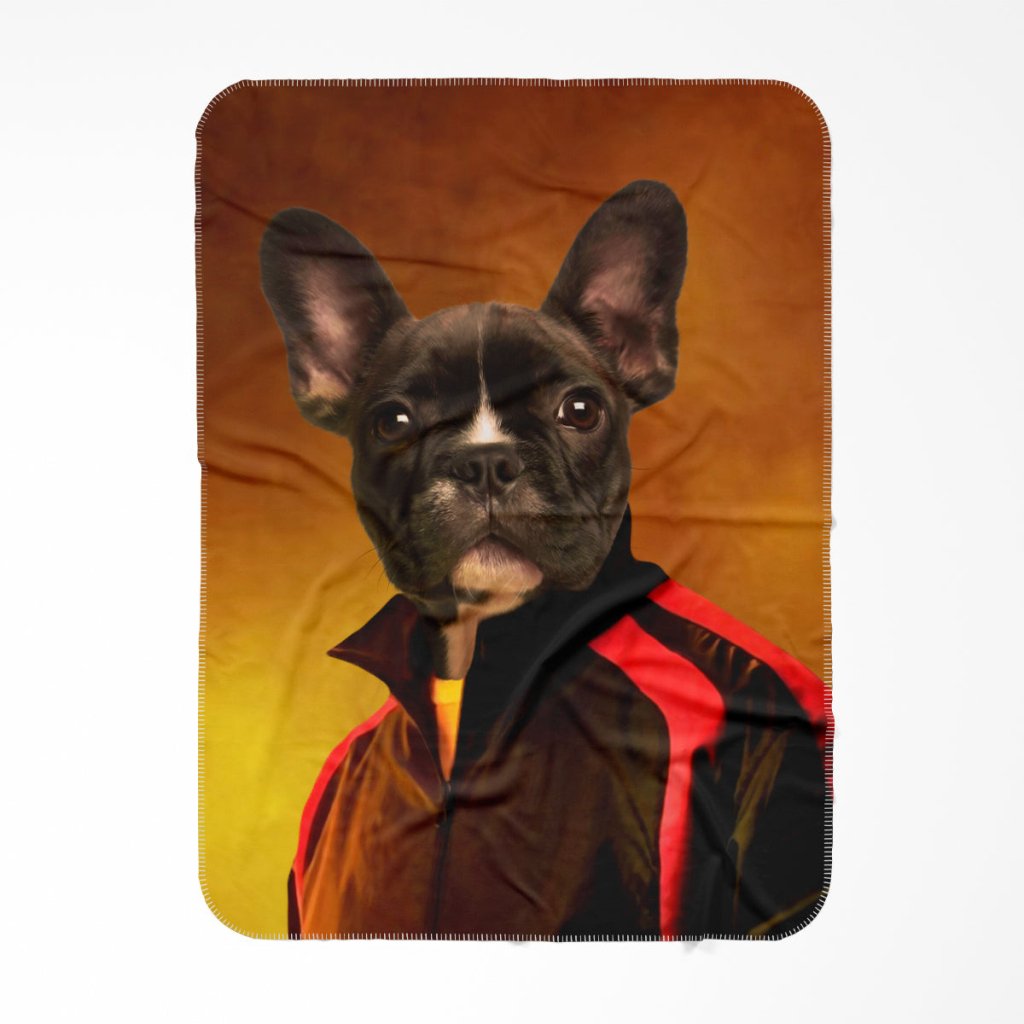 Pet Portraits | The Gray Man: Custom Pet Blanket | Paw & Glory