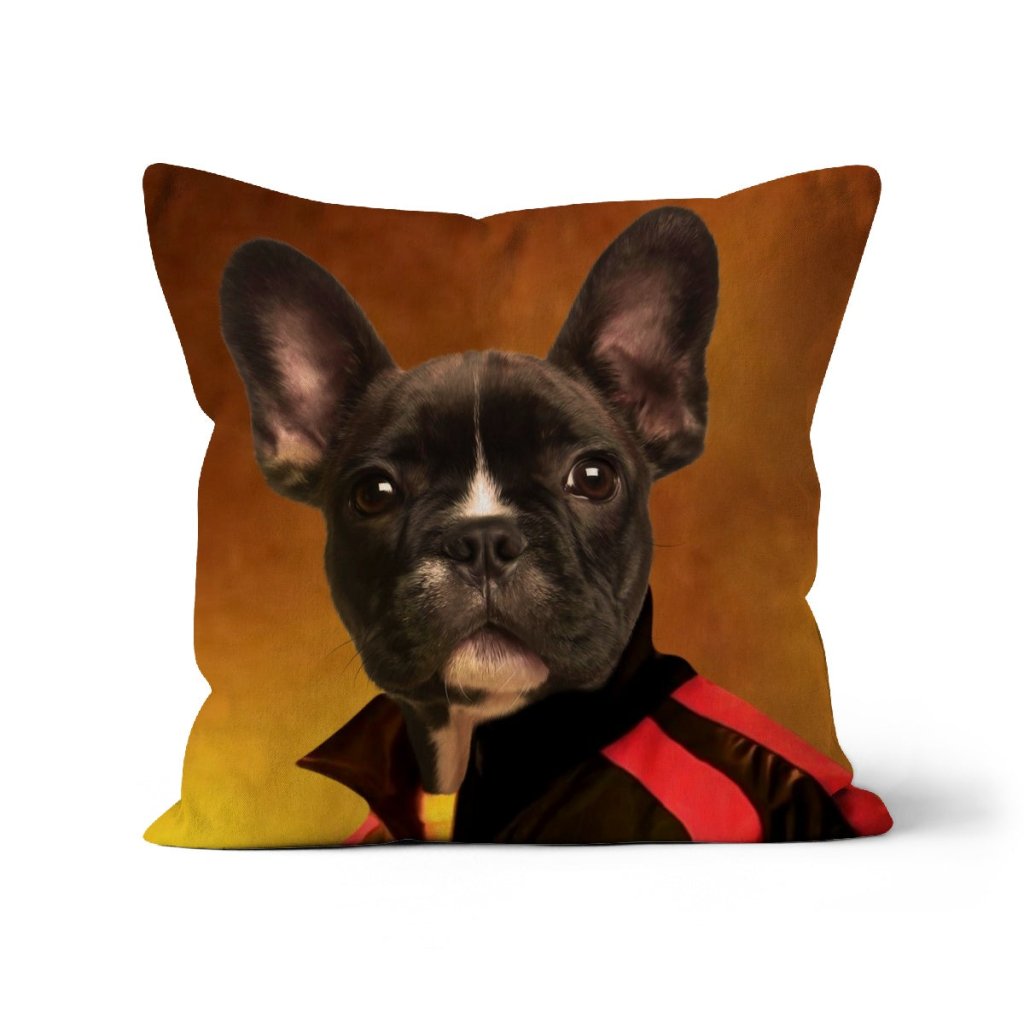 Pet Portraits | The Gray Man: Custom Pet Pillow | Paw & Glory