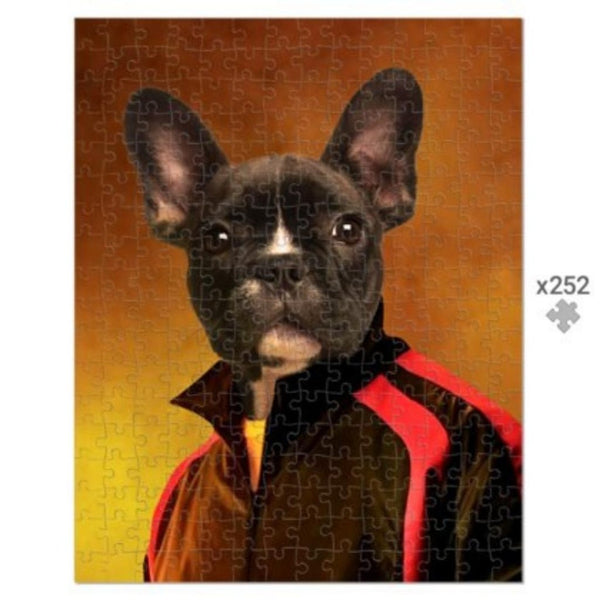 Sharp-Suited Agent Custom Pet Puzzle | Funny Pet Portrait | Paw & Glory