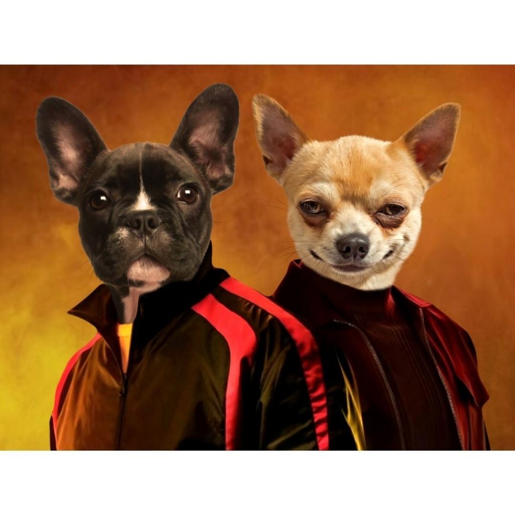 Pet Portraits | The Gray Men: Custom Digital Download Pet Portrait | Paw & Glory