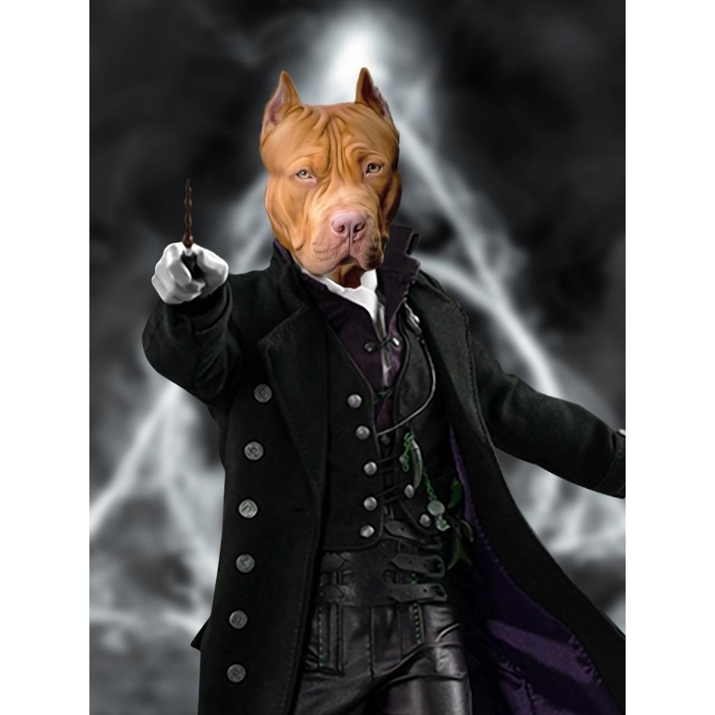 Pet Portraits | The Grindelwald (Harry Potter Inspired): Custom Digital Download Pet Portrait | Paw & Glory