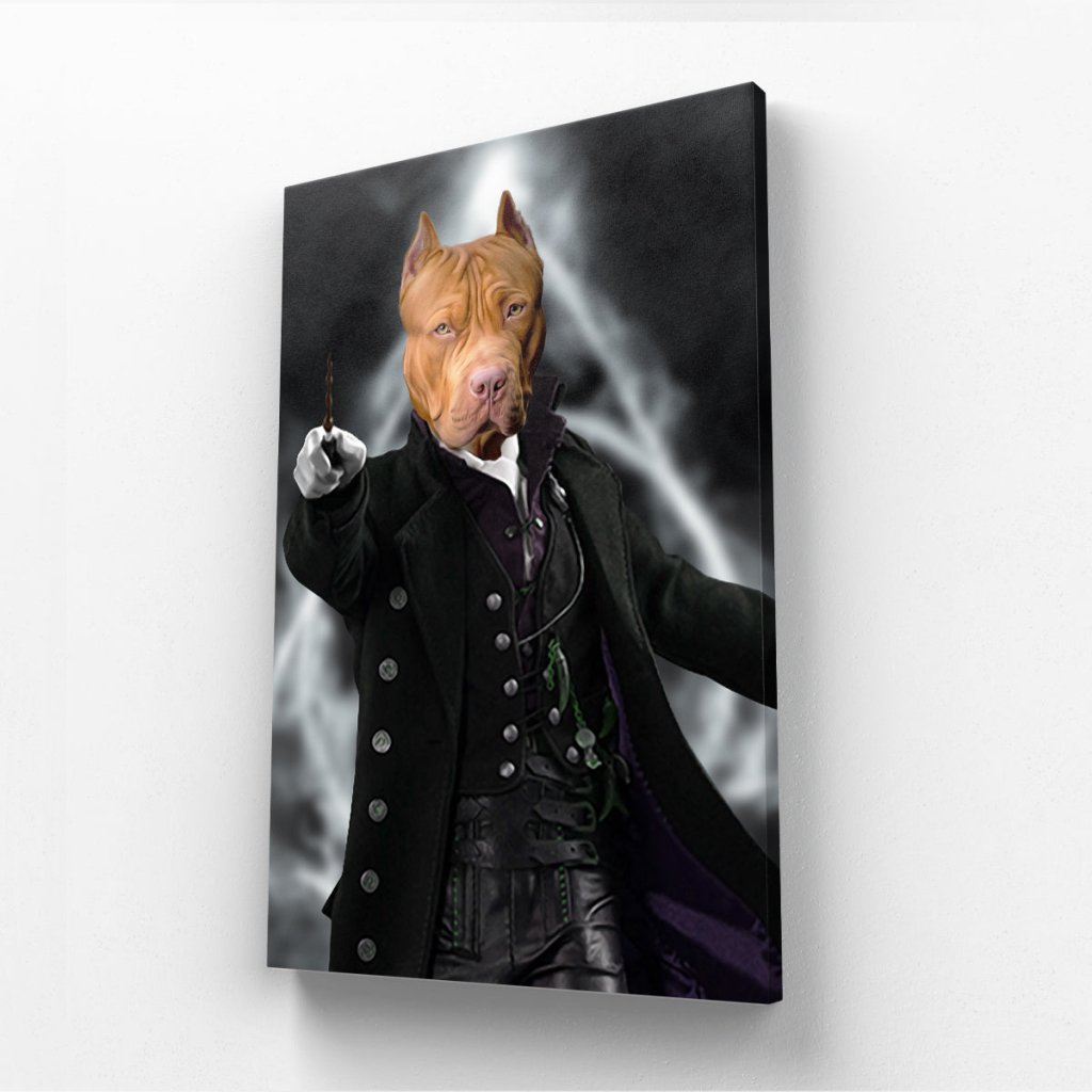 Pet Portraits | The Grindelwald (Harry Potter Inspired): Custom Pet Canvas | Paw & Glory