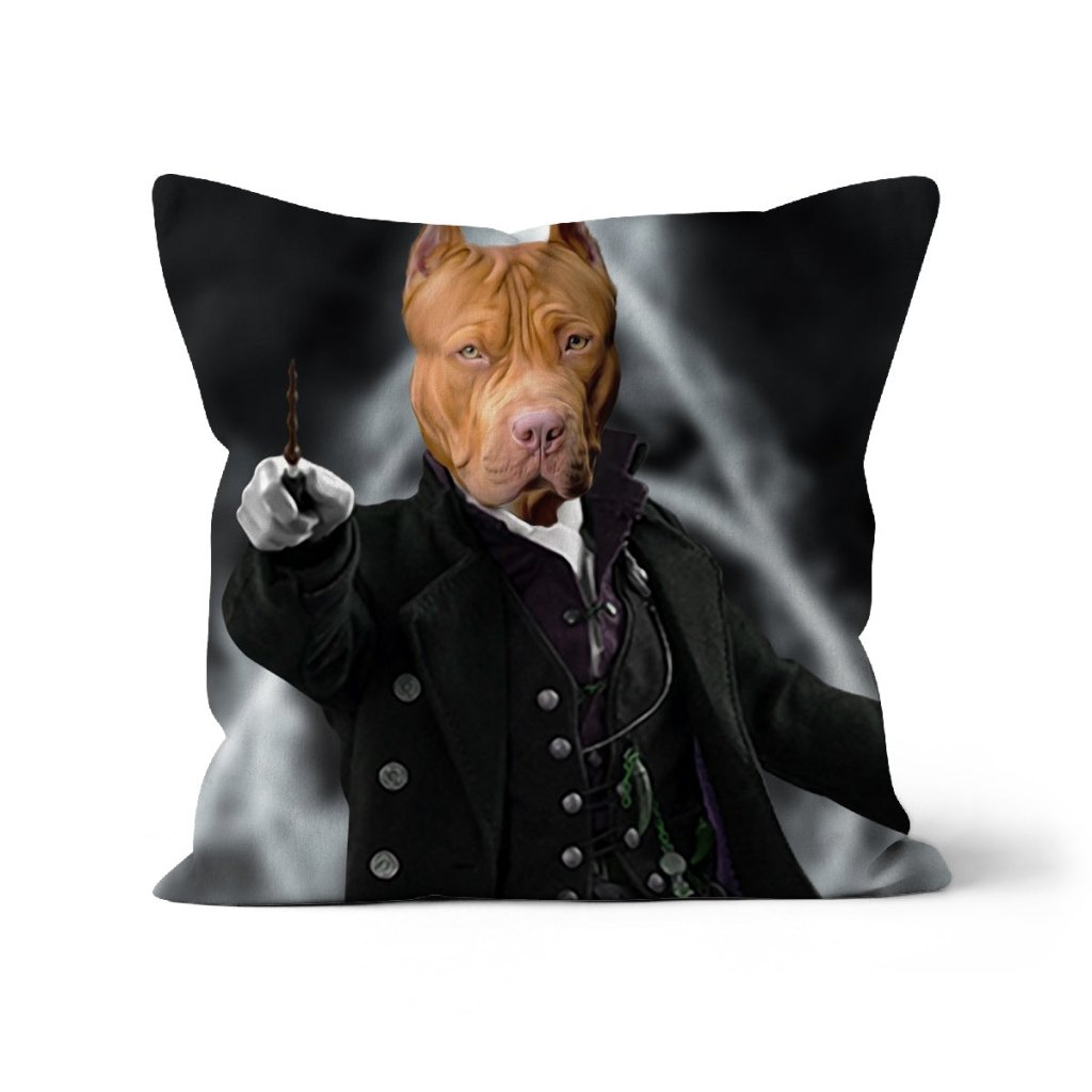 Pet Portraits | The Grindelwald (Harry Potter Inspired): Custom Pet Pillow | Paw & Glory