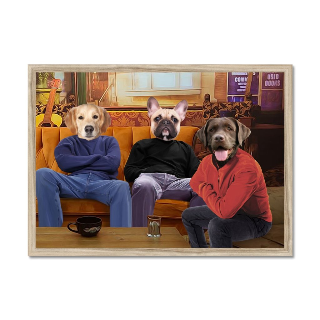 Pet Portraits | The Guys (Friends Inspired): Custom Pet Portrait | Paw & Glory