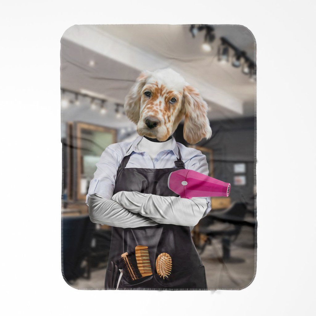Pet Portraits | The Hair Stylist: Custom Pet Blanket | Paw & Glory