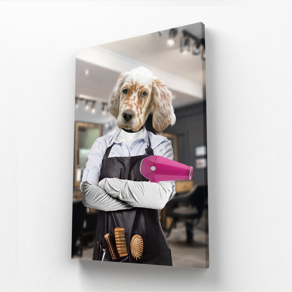 Pet Portraits | The Hair Stylist: Custom Pet Canvas | Paw & Glory