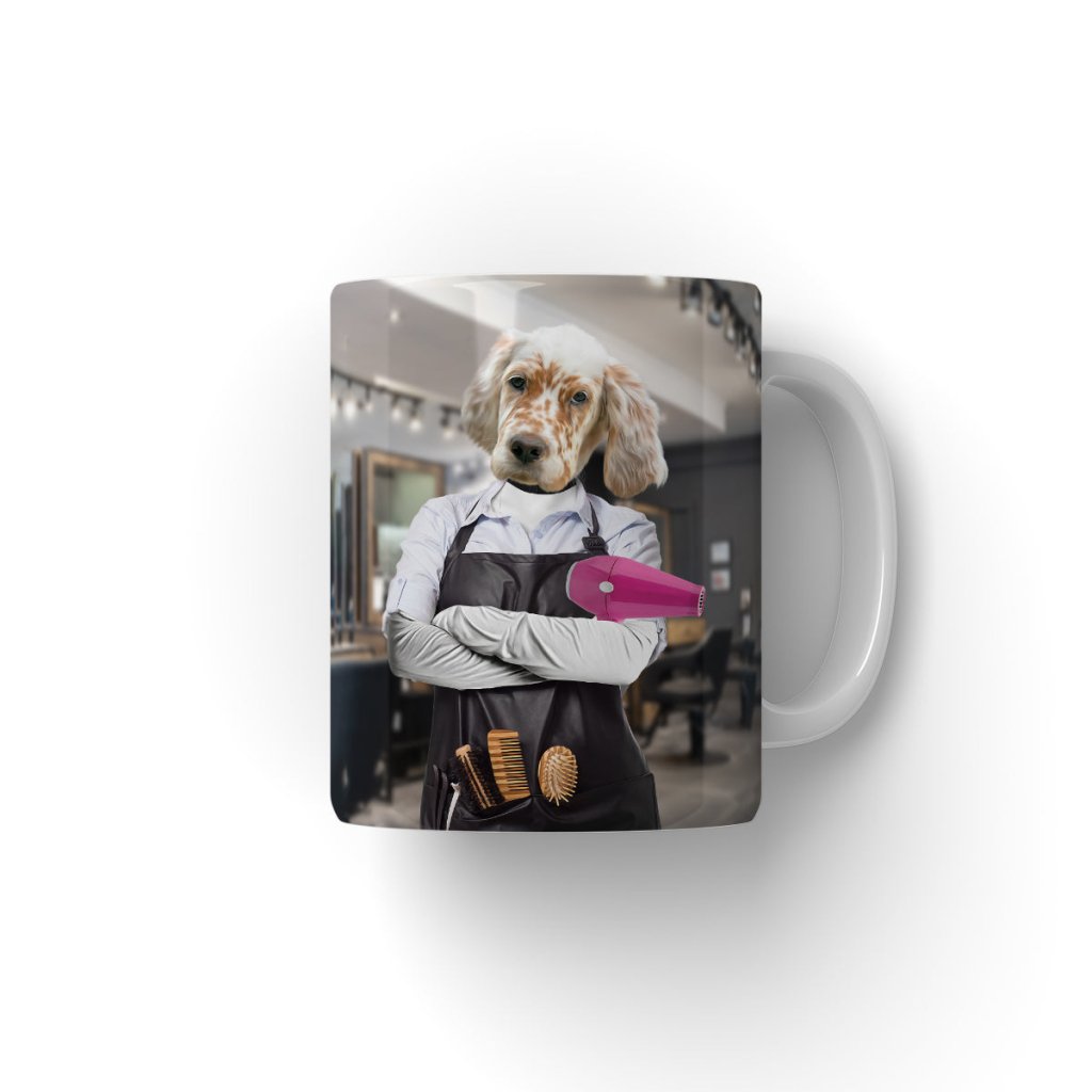 Pet Portraits | The Hair Stylist: Custom Pet Coffee Mug | Paw & Glory