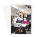 The Hair Stylist: Custom Pet Greeting Card