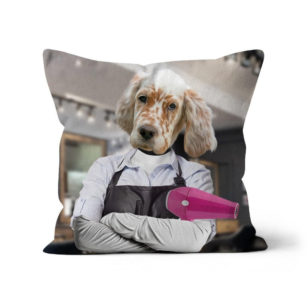 Pet Portraits | The Hair Stylist: Custom Pet Pillow | Paw & Glory