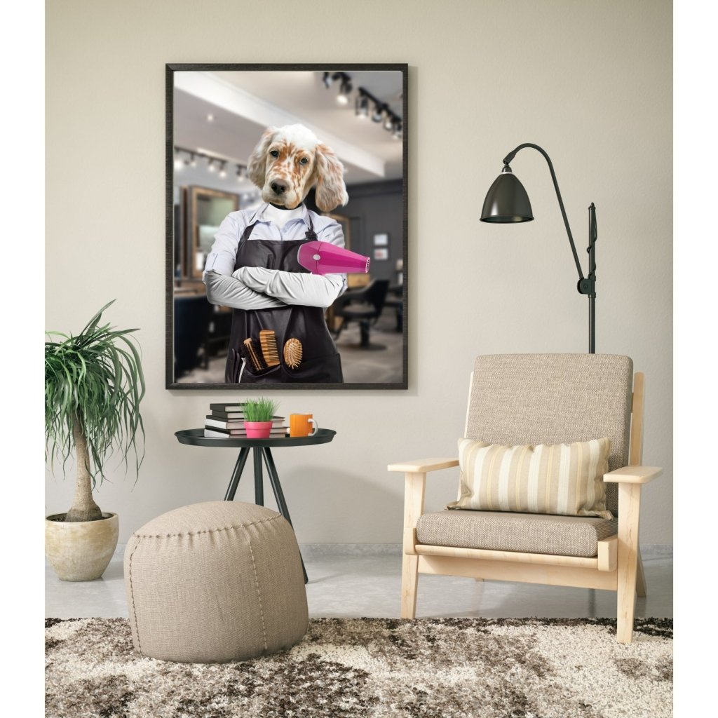 Pet Portraits | The Hair Stylist: Custom Pet Portrait | Paw & Glory