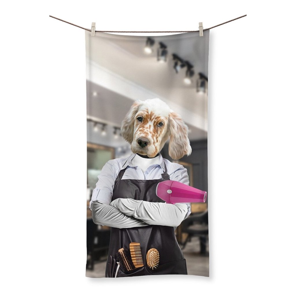 Pet Portraits | The Hair Stylist: Custom Pet Towel | Paw & Glory