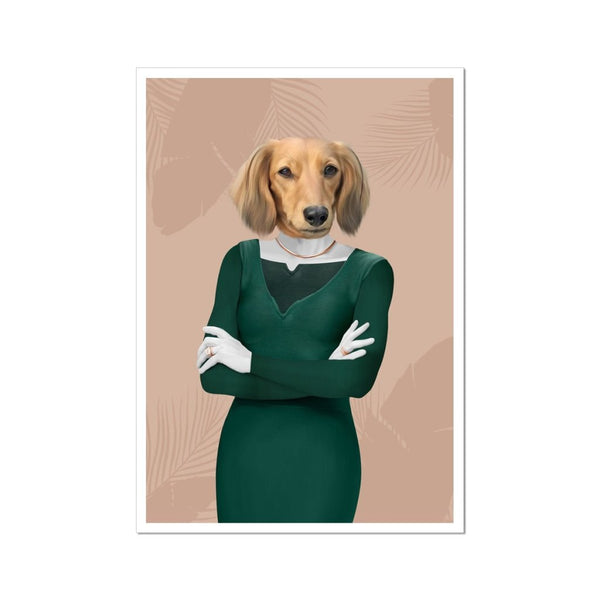 Coastal Glamour Star Custom Pet Poster | Pet Portrait Print | Paw & Glory