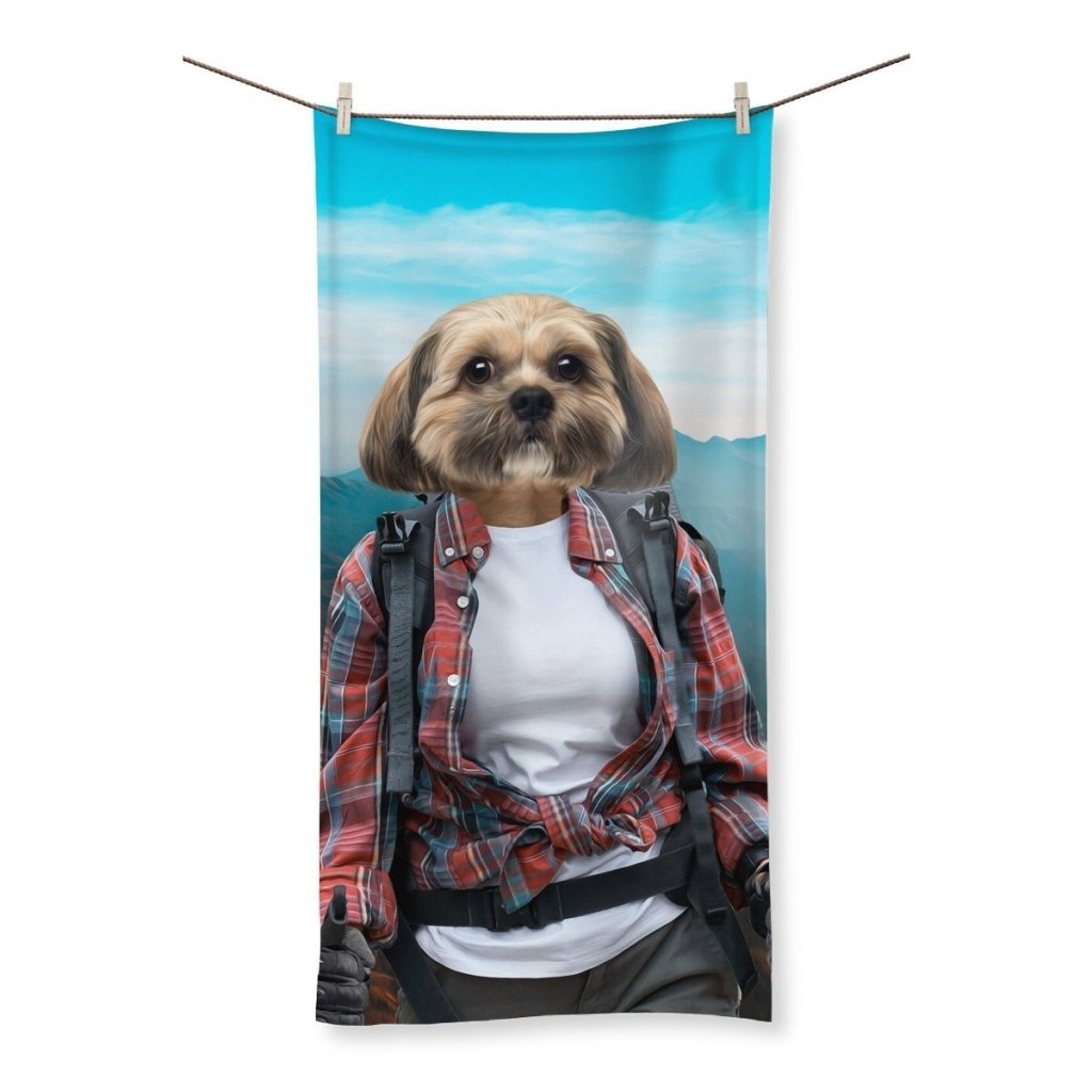 Pet Portraits | The Hiker: Custom Pet Towel | Paw & Glory