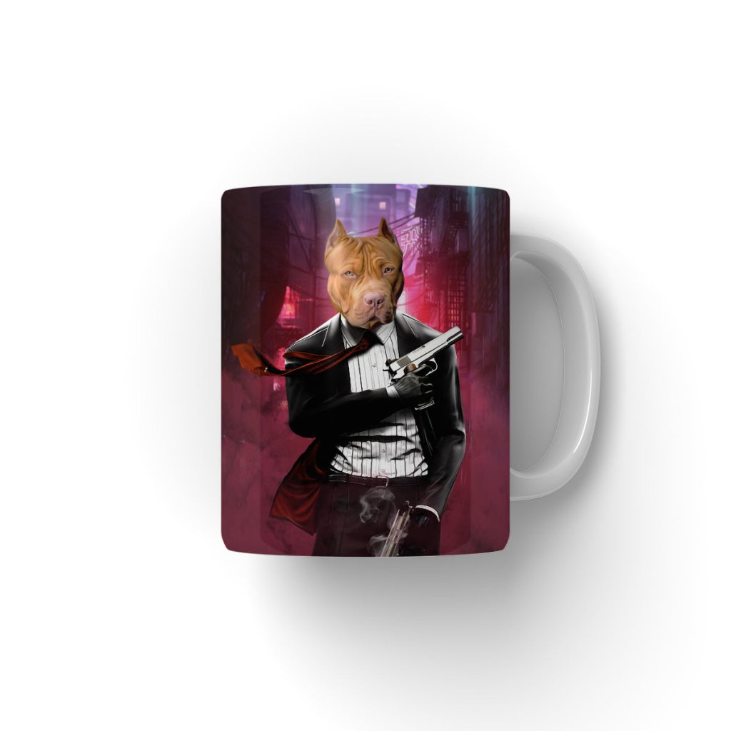 Pet Portraits | The Hitman: Custom Pet Coffee Mug | Paw & Glory