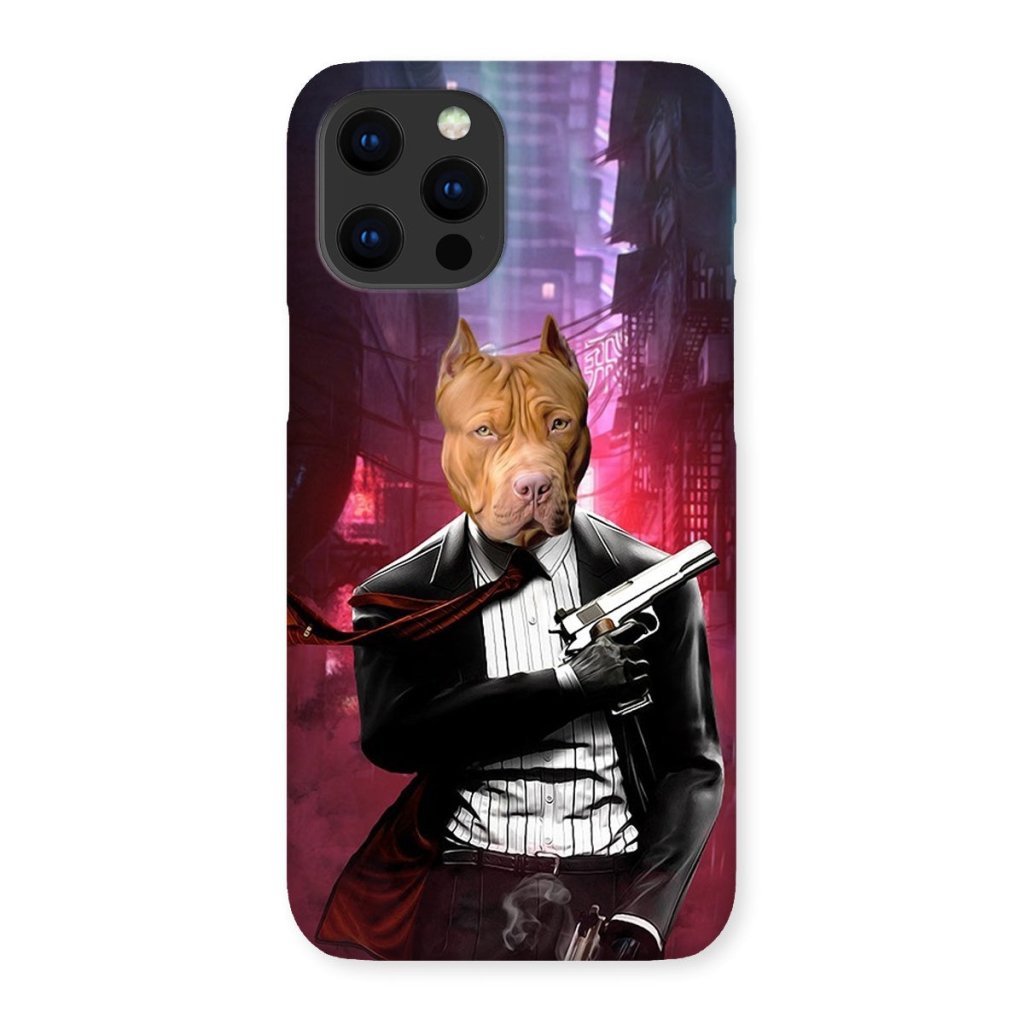 Pet Portraits | The Hitman: Custom Pet Phone Case | Paw & Glory