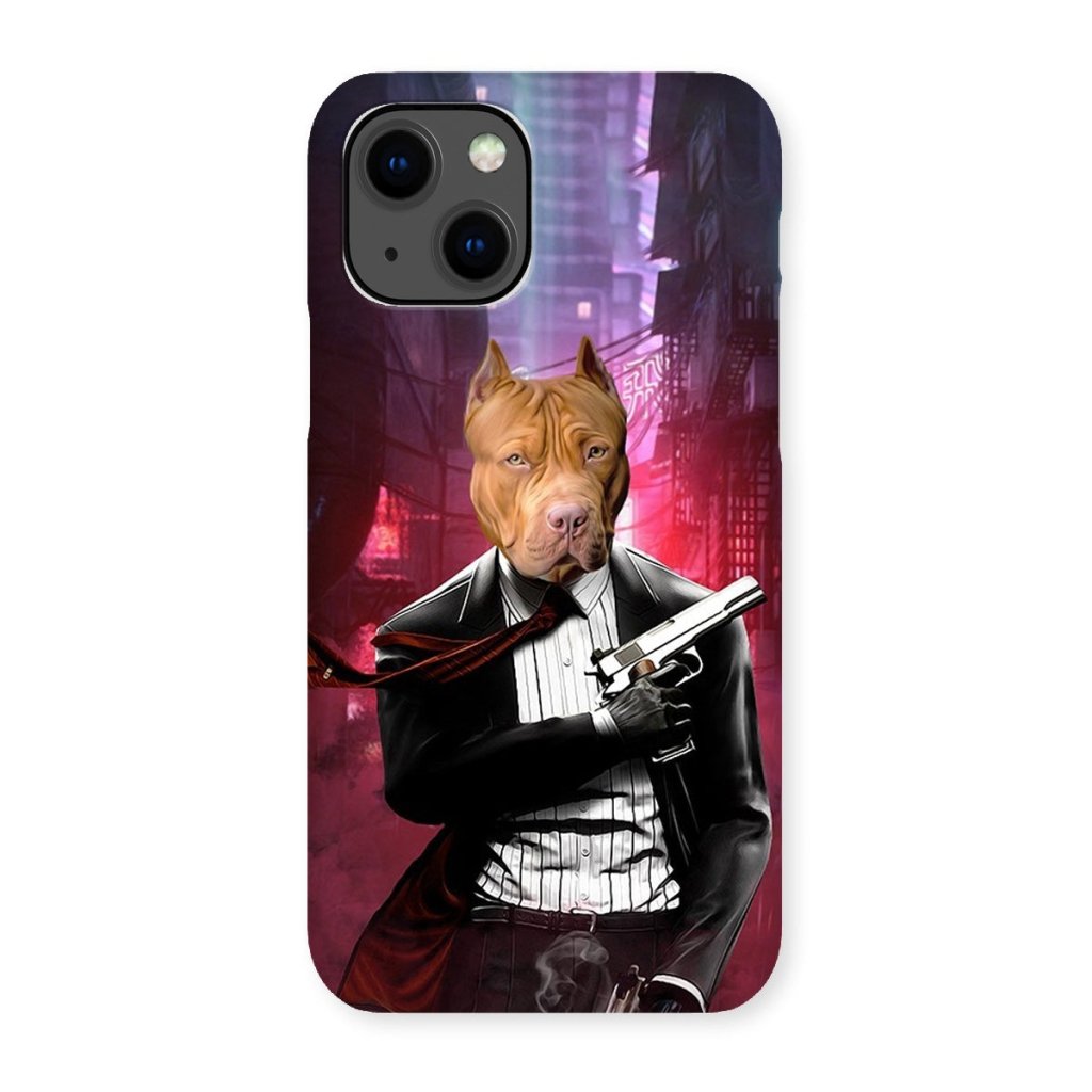 The Hitman: Custom Pet Phone Case - Paw & Glory - Dog Portraits - Pet Portraits