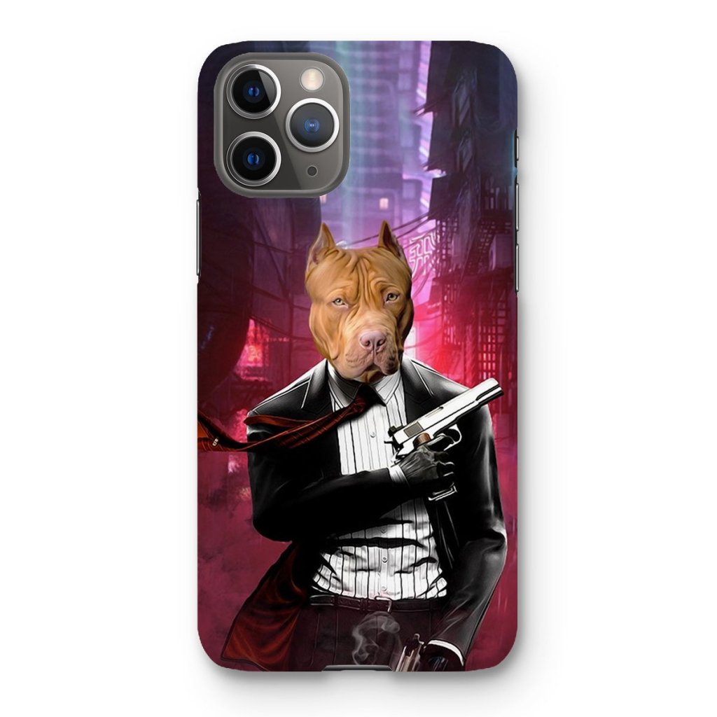 Pet Portraits | The Hitman: Custom Pet Phone Case | Paw & Glory