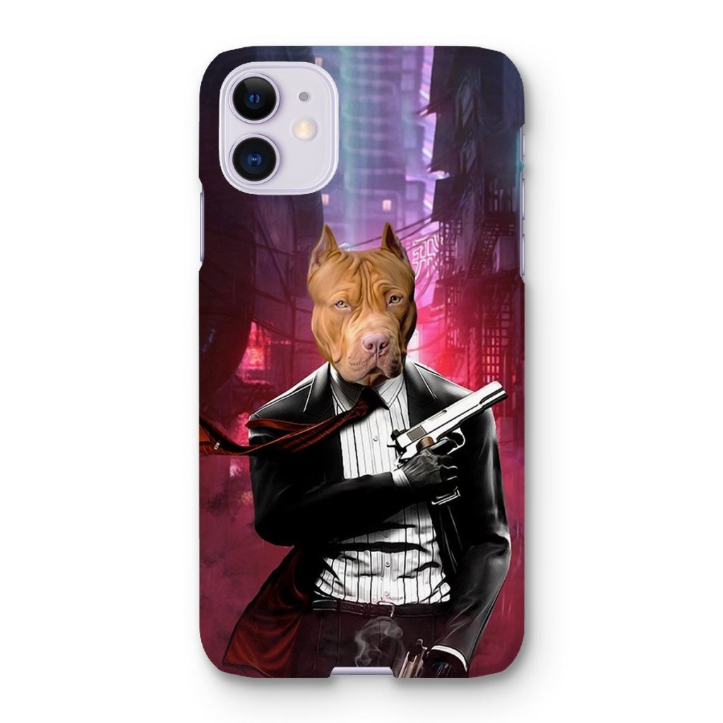 Pet Portraits | The Hitman: Custom Pet Phone Case | Paw & Glory