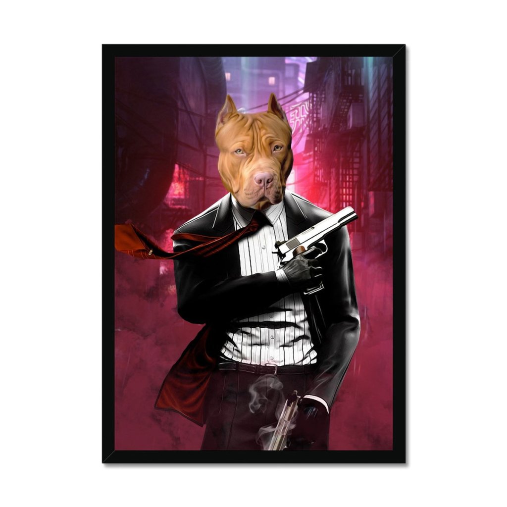 Pet Portraits | The Hitman: Custom Pet Portrait | Paw & Glory